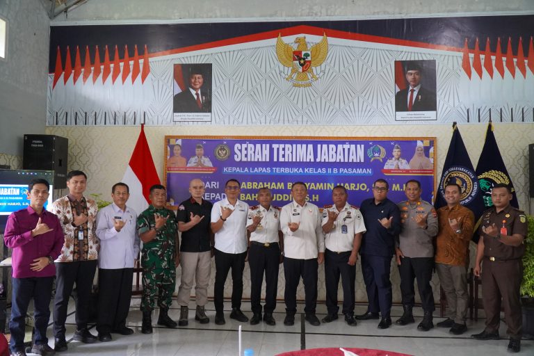 Estafet Kepemimpinan Berlanjut, Lapas Terbuka Pasaman Gelar Sertijab kalapas